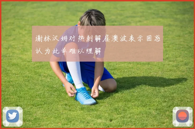 谢林汉姆对热刺解雇澳波表示困惑认为此举难以理解